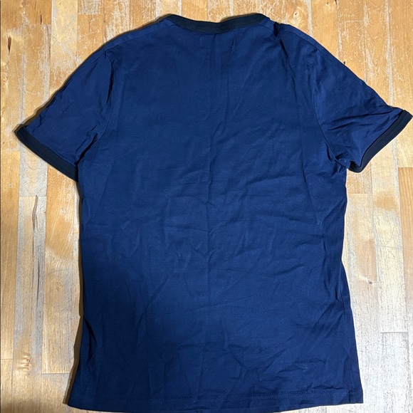 Fred Perry Ringer Dark Blue Short Sleeve Tee - Picture 7 of 9